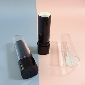 Tubo cuadrado negro vacío para lápiz labial, envase transparente de plástico personalizado para bálsamo labial, estuche de lujo para maquillaje. - Product Image 6