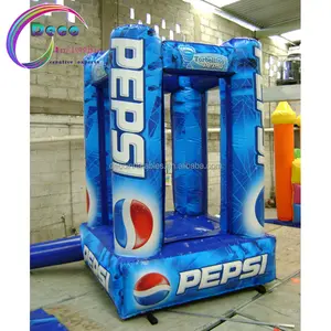 Inflatable cube cash money catching grab machine ,new year promotion products, promotion item