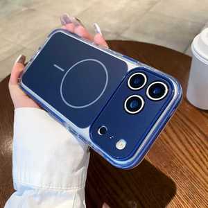 Étui magnétique de protection à trous fins de précision, <span class=keywords><strong>coque</strong></span> rigide en acrylique style <span class=keywords><strong>iPhone</strong></span> 17 pour <span class=keywords><strong>iPhone</strong></span> 15 16 17 <span class=keywords><strong>Pro</strong></span> <span class=keywords><strong>Max</strong></span>, <span class=keywords><strong>coque</strong></span> antichoc - Product Image 2