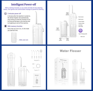 Hilo de agua tipo C pequeña capacidad portátil IPX7 impermeable eléctrico Oral Imigrator para uso doméstico - Product Image 2