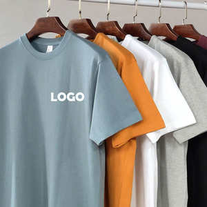 Фабричная 250, Gsm, печать логотипа на заказ, футболка с открытыми плечами, негабаритные хлопковые футболки высокого качества, изготовленная на заказ фабрика - Product Image 2