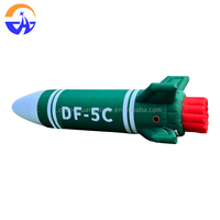 Modèle de missile simulé gonflable personnalisé, numérique, décoratif promotionnel, pour événements aérospatiaux, centres commerciaux, sites panoramiques en plein air