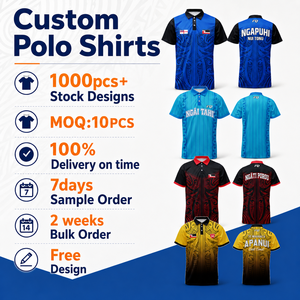 Chemises Polo d'Entraînement de Cricket et de Rugby Polynésiennes Personnalisées FQ à Manches Courtes – Vente en Gros Chemises Indigènes AU NZ Chemises Décontractées pour Hommes - Product Image 1
