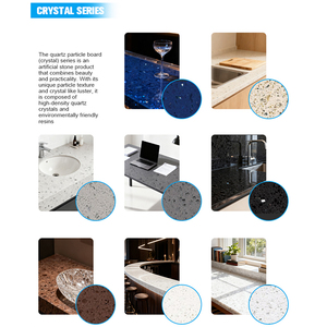 Bền đá thạch anh bề mặt vết kháng chịu nhiệt chống trầy xước đá thạch anh slab cho nhà bếp loạt pha lê - Product Image 2