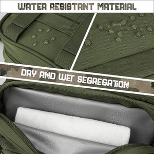 Petite trousse de toilette tactique zippée pour sac, pochettes Molle en polyester imperméable pour hommes, idéale pour le voyage, la douche et le rasage - Product Image 3