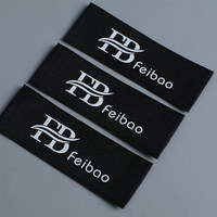 Vente en gros d'étiquettes tissées sur mesure pour vêtements étiquettes de vêtements personnalisées avec logo brodé étiquettes de vêtements
