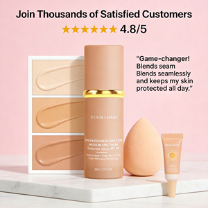 Base de Maquillaje 4 en 1 con Logotipo Personalizado, Cambia de Color con la Temperatura, Ligera, Delgada, Correctora, Hidratante, Nutritiva, <span class=keywords><strong>Crema</strong></span> de Maquillaje que No se Pega - Product Image 3