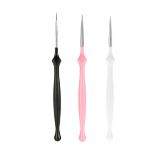 Pinceau à manche acrylique pour nail art, stylo liner à fleurs, pinceau en nylon pour peinture couleur, traçage de lignes, décoration d'ongles en gel, outil de manucure - Product Image 1