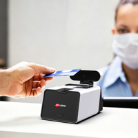 Joyusing Nuevo Lector de Documentos de Viaje, Lector de Tarjetas de Identificación, Licencia de Conducir, Escáner de Pasaportes con Lector de Huellas Dactilares, Códigos QR 2D y Códigos de Barras