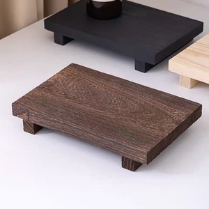 Wooden <b>Display</b> Tray Rectangular Pine Wood Desktop Stand For Decoration Photography Prop - Product Image 2