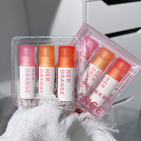 HERORANGE trois par paquet Matte Velvet Lip Glaze set série de couleurs nude sans tache sur la tasse ensemble de boue à lèvres sensation d'air blanc