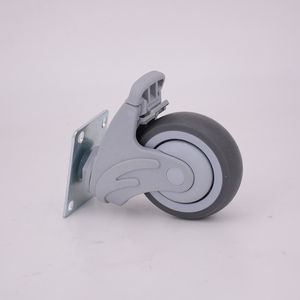 <span class=keywords><strong>Roulettes</strong></span> pivotantes de haute qualité avec tige filetée, <span class=keywords><strong>roulettes</strong></span> pivotantes de 3 pouces, plaque supérieure en TPR, <span class=keywords><strong>roulettes</strong></span> médicales <span class=keywords><strong>pour</strong></span> <span class=keywords><strong>lit</strong></span> <span class=keywords><strong>d</strong></span>'hôpital - Product Image 6