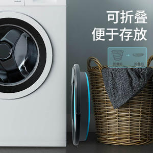 ถังพับได้ ถังน้ำพับได้แบบพกพาพร้อมฝาปิด สีฟ้า สีเขียว วัสดุ PP น้ำหนักเบา ทนทาน ใช้กลางแจ้งได้ - Product Image 4