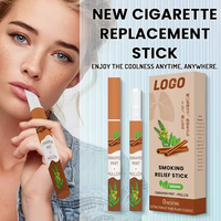 Inhalateur pour arrêter de fumer au design moderne 7 infusions d'épices zéro nicotine aide personnelle réutilisable bâtonnets d'arôme bio filtre modulaire