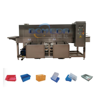 Machine à laver les caisses à haute capacité, laveuse de boîtes, panier, machine de nettoyage de palettes pour l'industrie alimentaire