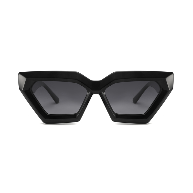 Sifier Premium Retro Square Sunglasses Cat Eye Red Thick Rim Pop Acetate Polarized Lenses UV400 Nylon Material Luxury Style