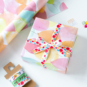 Nuevo papel de regalo de cumpleaños de 50*70 cm, papel de regalo personalizado, embalaje en Stock - Product Image 1