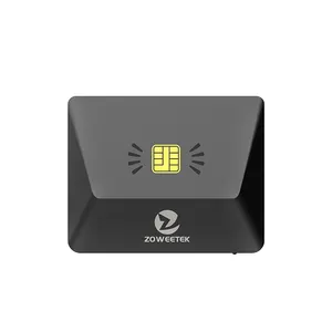 Zoweteek lecteur de carte ATM 12026-11 lecteur de carte magnétique prise en charge Android Smartphone et lecteur de carte d'identité de Table pour virement bancaire