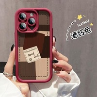 Bonne chance café impression échelle lentille Style antichoc TPU housse de téléphone portable pour Oppo Reno 4 6 7 8 9 10 12 13 A3 A93 A1 F11