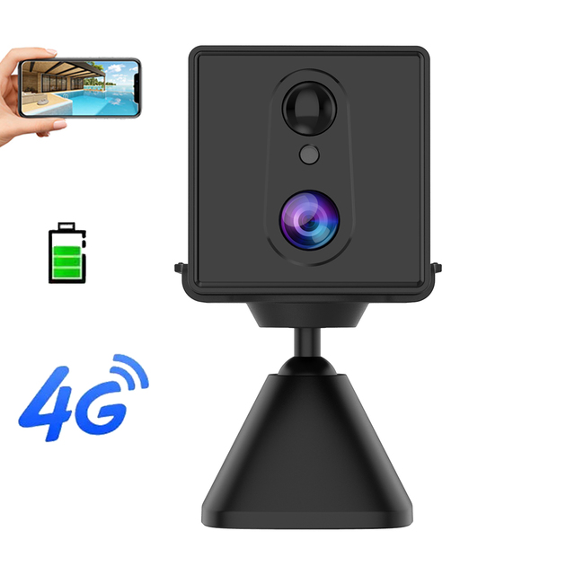 A9 Shooting Wireless OKAM Pro APP Indoor 1080P 3MP Wireless 4G Sim Card Mini Camera with Battery 3000mA Inside Home Use