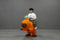 Animal Ride Costumes Capybara Costume de mascotte gonflable pour la marche et le divertissement Robe de soirée