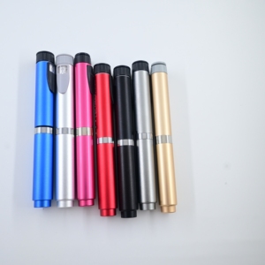 Durable Reusable Metal Dosing <b>Pen</b> with Body Cap Ergonomic Grip for 3ml Cartridge Custom Logo Packaging - Product Image 3