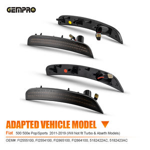 Großhandel Plug-and-Play LED-Seitenmarkierungsleuchte Zertifiziert für <span class=keywords><strong>Fiat</strong></span> <span class=keywords><strong>500</strong></span> 500e Pop/Sports 2011 - 2019 Auto-Kotflügel-Zubehör - Product Image 5