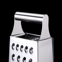 Multifunctionele vierkante rasp met handvat van roestvrij staal, geschikt voor groenten en kaas, dagelijkse kookgadget
