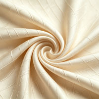 Prix Usine Tissu Jacquard 100% Polyester Écologique Anti-Boulochage Largeur 58/60" pour Pyjamas, Vêtements d'Intérieur et de Nuit