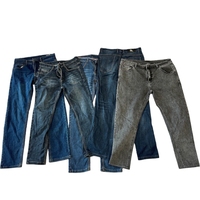Ballots de vêtements d'occasion de marque de bonne qualité, jeans skinny pour hommes, chaussures de marque américaines, lots pour adultes, MOQ 45kg