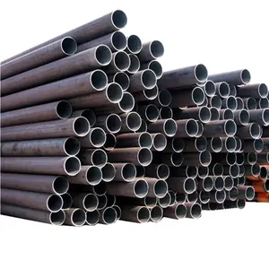 Tubo de ferro Erw personalizado grau B Aisi, tubo de aço carbono sem costura preto laminado a alta temperatura, preço dos fabricantes