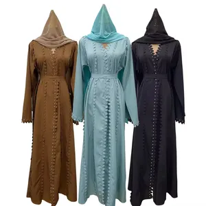 2024 bán Hot Bán buôn nhà sản xuất truyền thống hồi giáo quần áo Dubai Thổ Nhĩ Kỳ mở abaya Cardigan abayas cho phụ nữ hồi giáo