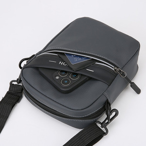 Fashion Mini Crossbody <b>Bag</b> 7 Inch Canvas Men's Shoulder <b>Bag</b> For Leisure Travel - Product Image 2