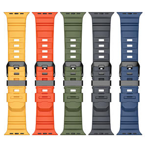 Upro Wholesale Waterproof Silicone Strap Sport Watch Band for Man Solo Loop Watch Band for apple 42/44/45/46/49mm - Product Image 1