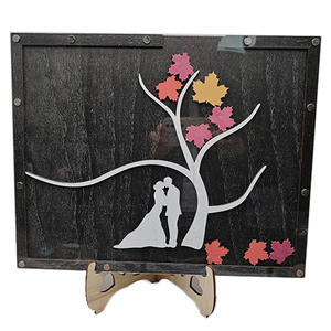 UIONEN Craft DIY 0387 Signe de mariage classique Décoration de bureau Boîtes en acrylique One-Piece Custom - Product Image 3