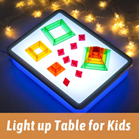 Tableaux lumineux LED Montessori, panneaux lumineux LED ultra-lumineux, jouet sensoriel, table d'activités pour les activités d'apprentissage préscolaire