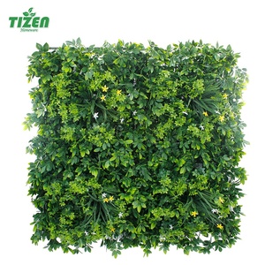 Tizen Bán Buôn Trang Trí Trong Nhà Ngoài Trời Hoa Giả Bảng Treo Tường Cây Xanh Nhân Tạo Tường Cỏ - Product Image 1