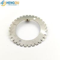 Couteau perforateur ZD.200-756-02-00 pour pièces de machine d'impression offset, lame de découpe dentée de précision 61,5x40x0,5mm 32 dents