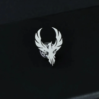 Broche d'Épaule Ailes d'Oiseau Dorées en Acier Inoxydable 316L – Élégante Broche Animale pour Hommes et Femmes, Accessoire Vestimentaire