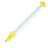 Marqueur textile permanent Edding 4500 jaune fluorescent, pointe de 2-3 mm, lavable en machine, stylo pour tissu pour la décoration