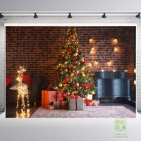 Toile de fond photo suspendue pour intérieur, décoration de Noël, rideau pour décorations de Noël, toile de fond pour photomaton de Noël
