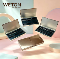 Boîtier de palette en plastique 3/6/8 unités pour emballage de fards à paupières et de poudres à sourcils