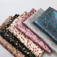 Bonne conception fleur motif 100 polyester tache tissu imprimé tissu en gros