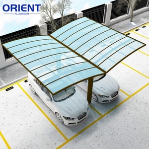 Abri de <span class=keywords><strong>voiture</strong></span> en aluminium thermolaqué robuste, design cantilever, imperméable, pour allée de maison <span class=keywords><strong>américaine</strong></span> - Product Image 2