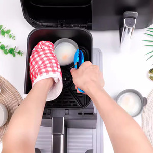 Moule à œufs en silicone pour friteuse à air Ramequins en silicone Grands étuis à muffins Moule à œufs pochés Coquetier pour la cuisson Cuisine domestique - Product Image 2