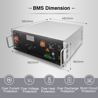 BMS haute tension 144V 192V 240V 336V 96-1000V avec affichage LCD 105S, BMS LiFePO4 haute tension avec fonction maître-esclave