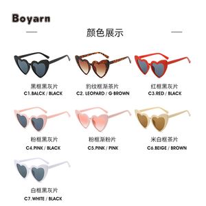Boyarn أزياء رخيصة بيضاء وردية نظارات شمسية للحفلات الحب على شكل قلب للنساء ظلال نظارات شمسية لحفلات الزفاف شعار مخصص - Product Image 6