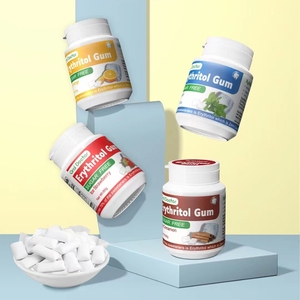 <span class=keywords><strong>Chewing</strong></span>-<span class=keywords><strong>gum</strong></span> <span class=keywords><strong>sans</strong></span> <span class=keywords><strong>sucre</strong></span> saveur multi-fruits, caféine et <span class=keywords><strong>xylitol</strong></span> pour le raffermissement du visage et la mise en forme, 2,5 kg - Product Image 6