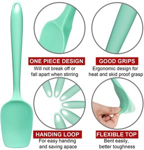 Steel Spatula Set Nonstick Heat Resistant Kitchen Utensils 6-Piece <b>Silicone</b> Cooking Set Food Grade for Decoration - Product Image 4