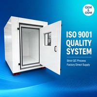 Enceinte insonorisée industrielle en aluminium personnalisable avec fenêtre d'observation pour compresseur, machines et usage en bâtiment